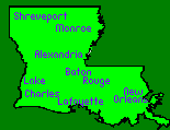 Virtual Louisiana City Links Map